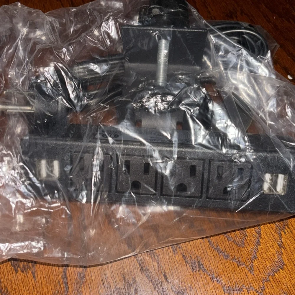 Desk clamp power strip